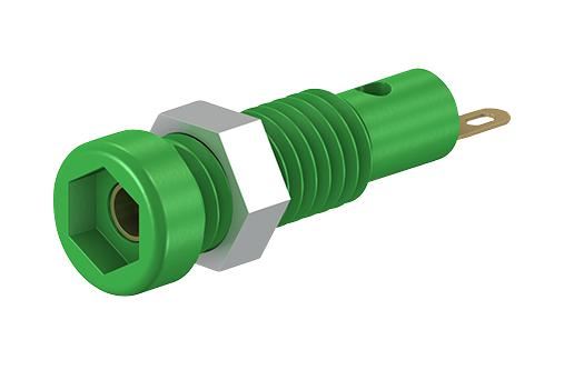 MC Multi-Contact Pannello Presa 2mm, Verde, 10A, Dorato, Confezione da 10
