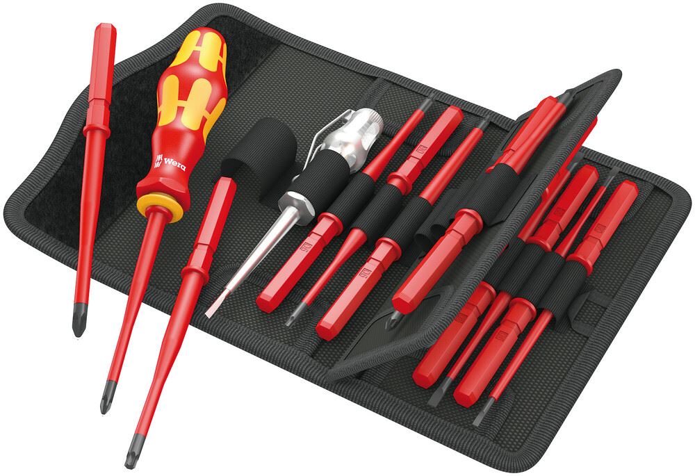Wera Kraftform Kompakt VDE 16-Piece Extra Slim Screwdriver Set