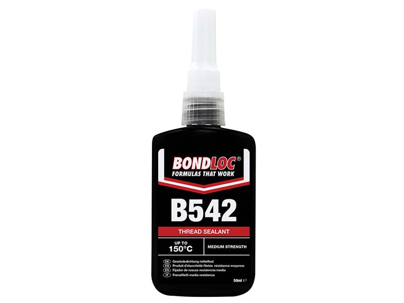Bondloc B542 Hydraulic Seal for Pneumatic Fittings, 50ml