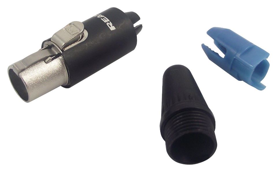 REAN Mini-XLR Υποδοχή, 3-πόλος, Χρυσοπλασμένα Επαφή, Εν Σειρά
