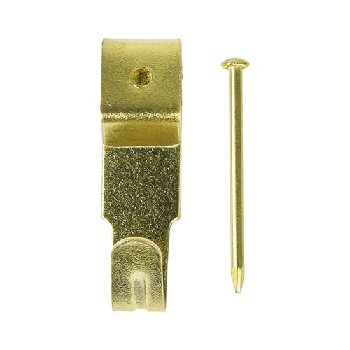 Timco Gemengde Ophanghaakjes in Electro Messing (Set van 8)