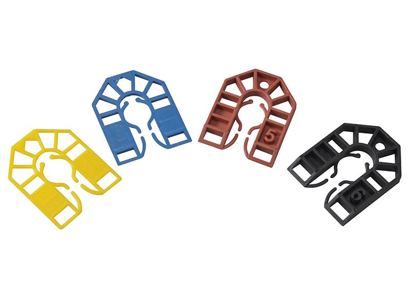 Broadfix Pack of 100 Small U-Shims - 55 x 43mm Mixed Thickness