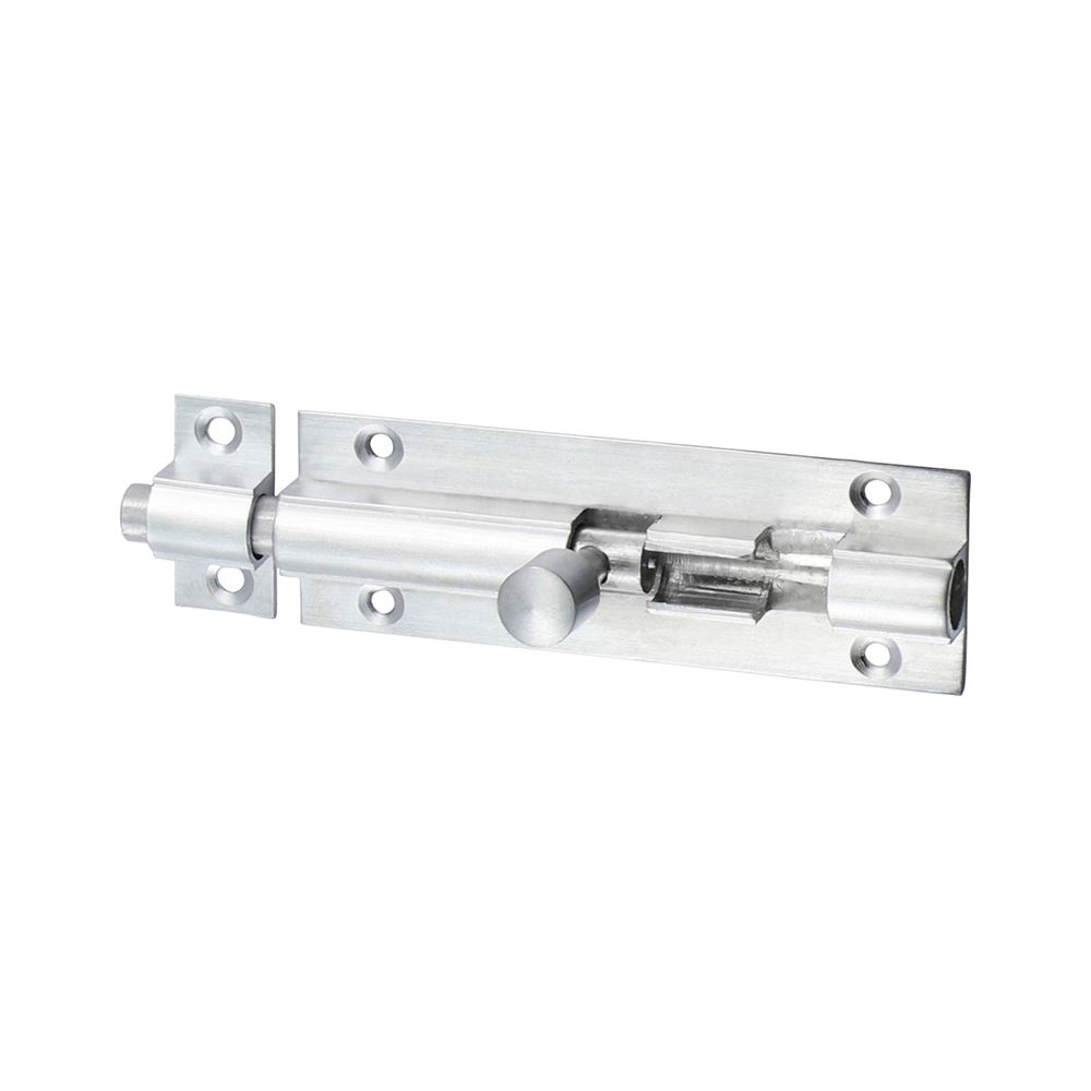Timco Cerradura de Perno Recto, Chrome Satinado, 75 x 25mm