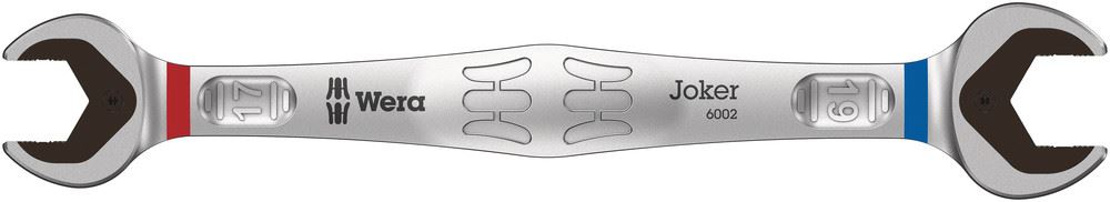 Wera 6002 Joker Double Open-Ended Wrench, 17-19mm, 235mm