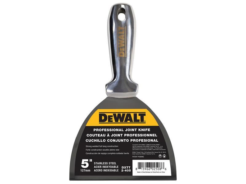 DEWALT Pisau Penyambung/Pengisi Lembaran Dinding - Keluli Tahan Karat 125mm (5