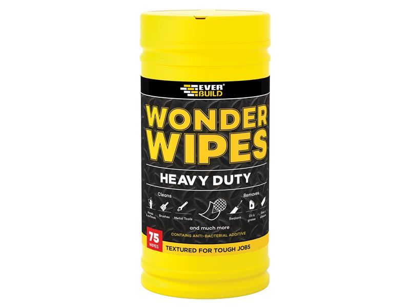 Everbuild Heavy-Duty Wonder Wipes, Confezione da 75 Salviette