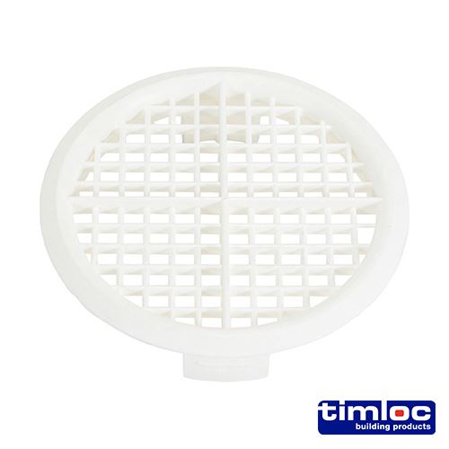 Timco Push-in Soffit Vent Wit - 70mm (10 stuks verpakking)