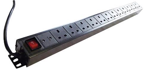 LMS DATA 1U 12-Weg 13A Verticale PDU met IEC C14 Stekker
