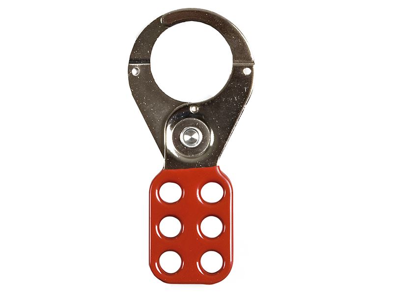 ABUS 702 Lock Off Hasp, Steel, Red, 38mm (1.1/2in)