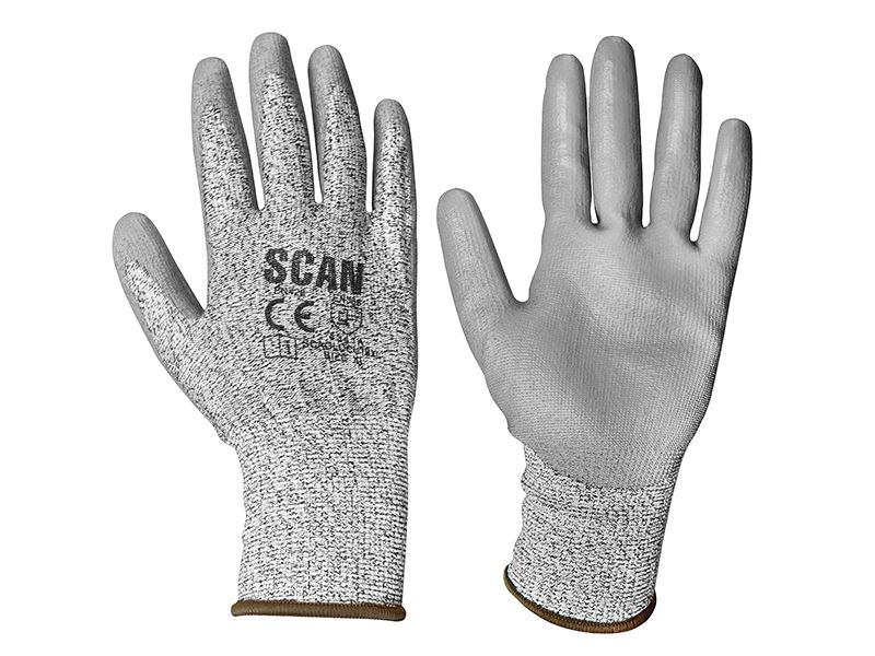 Gants Scan Grey en PU résistants aux coupures niveau 3 - Taille XL (10)