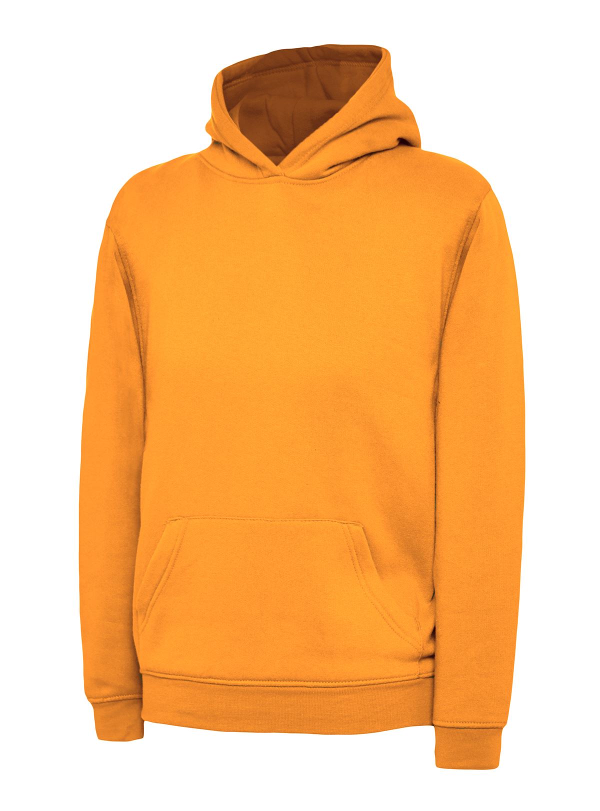 Uneek Kapuzenpullover für Kinder - 50% Polyester 50% Baumwolle - Orange - Größe