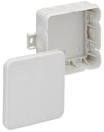 SPELSBERG グレー IP20 ポリプロピレン 接続ボックス 12口 85x85x37mm