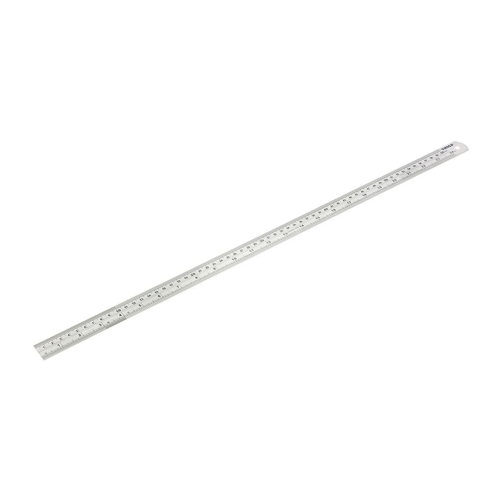Timco Steel Ruler, 600mm Stainless Steel with Metric/Imperial Scales