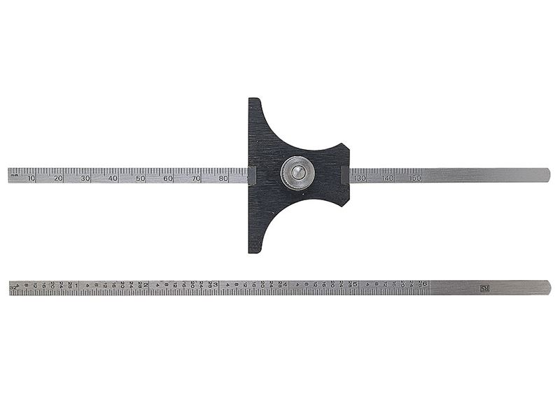 Moore & Wright Reversible Base Depth Gauge 0-6in, Metric/Imperial