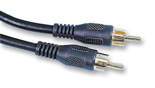 Pro Signal RCA Male to Male Lead, RG59 Cable, 1m Black