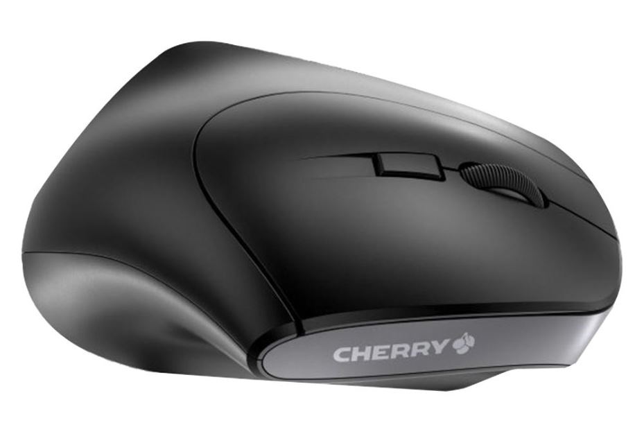 CHERRY MW 4500 LEFT Wireless Ergonomic Mouse, 45° Tilt, Black