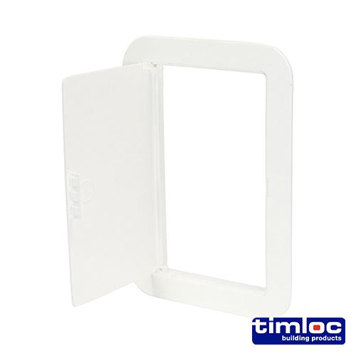 Timco Panel de Acceso Abatible de Plástico, Blanco, 155 x 235mm