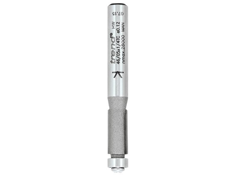 Trend 46/07 Perfilador de Plantillas de 90° con Punta TCT, 6,3 x 25,4 mm