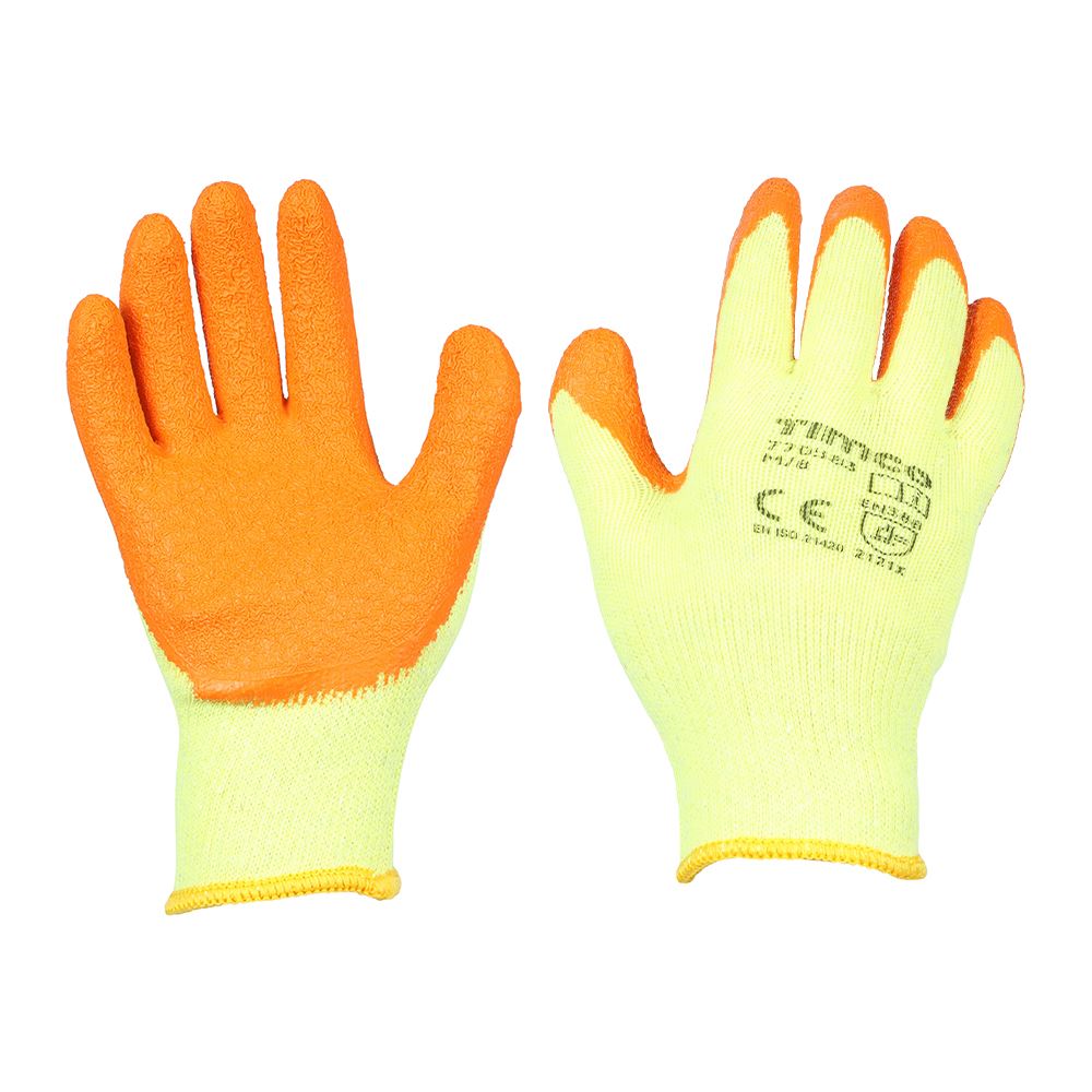 Timco כפפות Eco-Grip מצופות לטקס, פוליקוטון, בינוניות (חבילת 12)