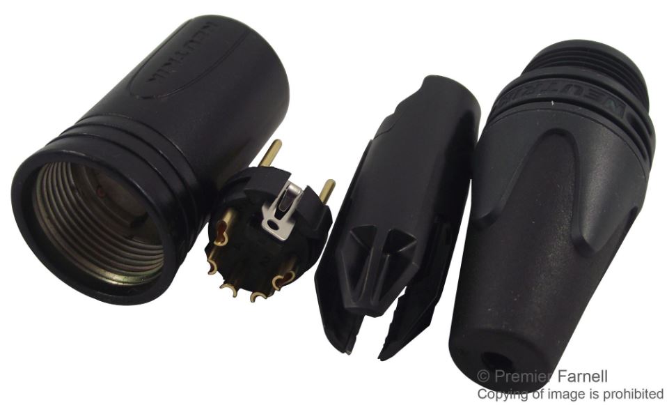 NEUTRIK - XLR-Stecker, 5-polig, Schwarz