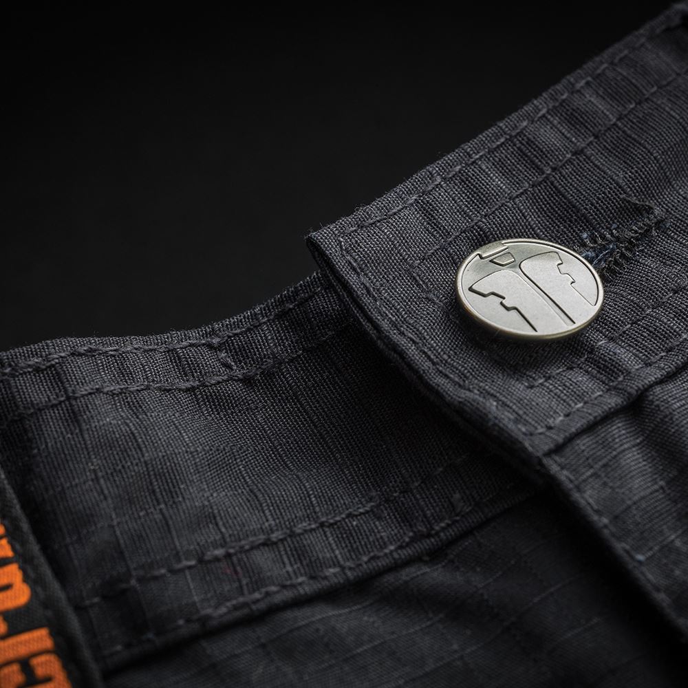 Scruffs ワークウェア Flex ショーツ - ブラック、ウエスト30インチ、リップストップ生地