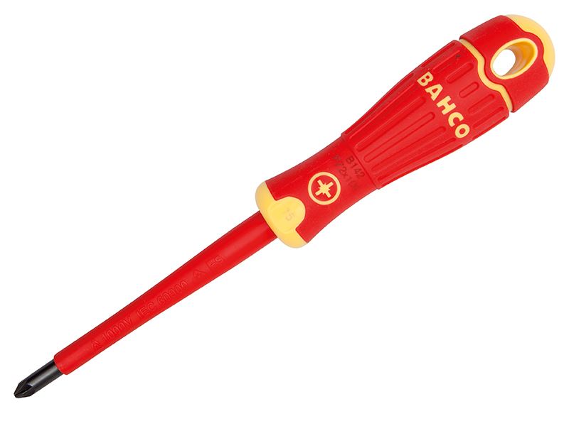 Bahco BAHCOFIT VDE Μονωμένος Κατσαβίδι Pozidriv PZ1 x 80mm