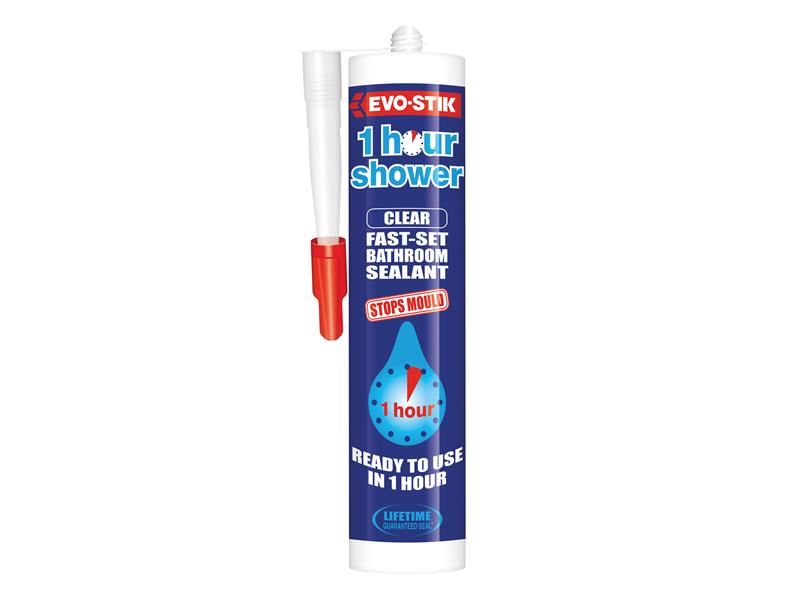 Evo-Stik Sigillante Doccia a Presa Rapida, Trasparente, 310ml
