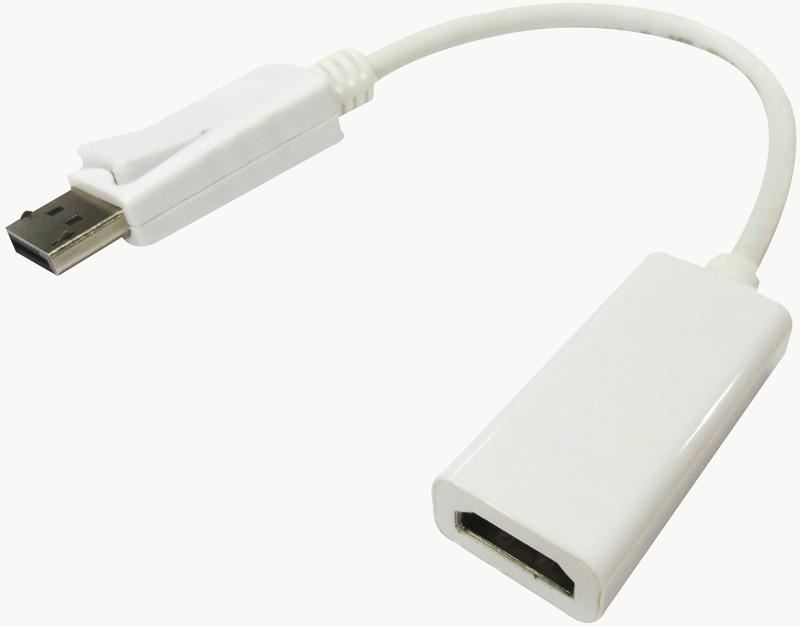 PRO SIGNAL DisplayPort 1.2 naar HDMI Adapter, 4K, 0.2m, Wit