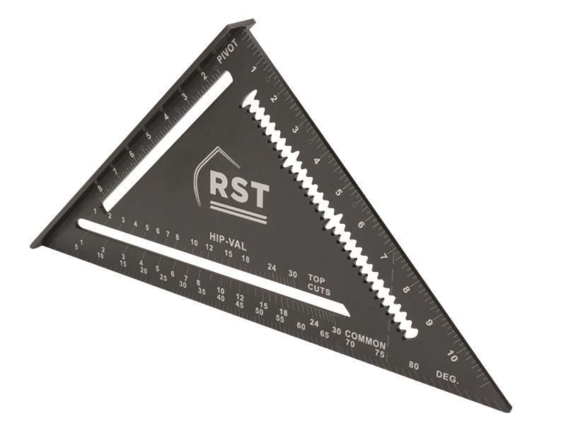 R.S.T. Aluminium Black Rafter Square, 12in