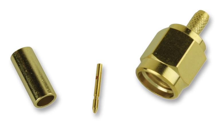 Multicomp Pro MC23554 SMA Crimp Plug, 50 Ohm, RG174