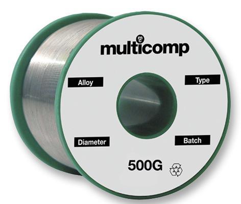 Multicomp Lead-Free Solder Wire, 1.2mm, 500g, Sn-Cu Alloy