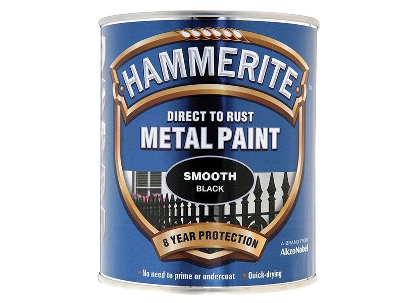 Hammerite - Cat Logam Licin Anti Karat Langsung 750ml Hitam