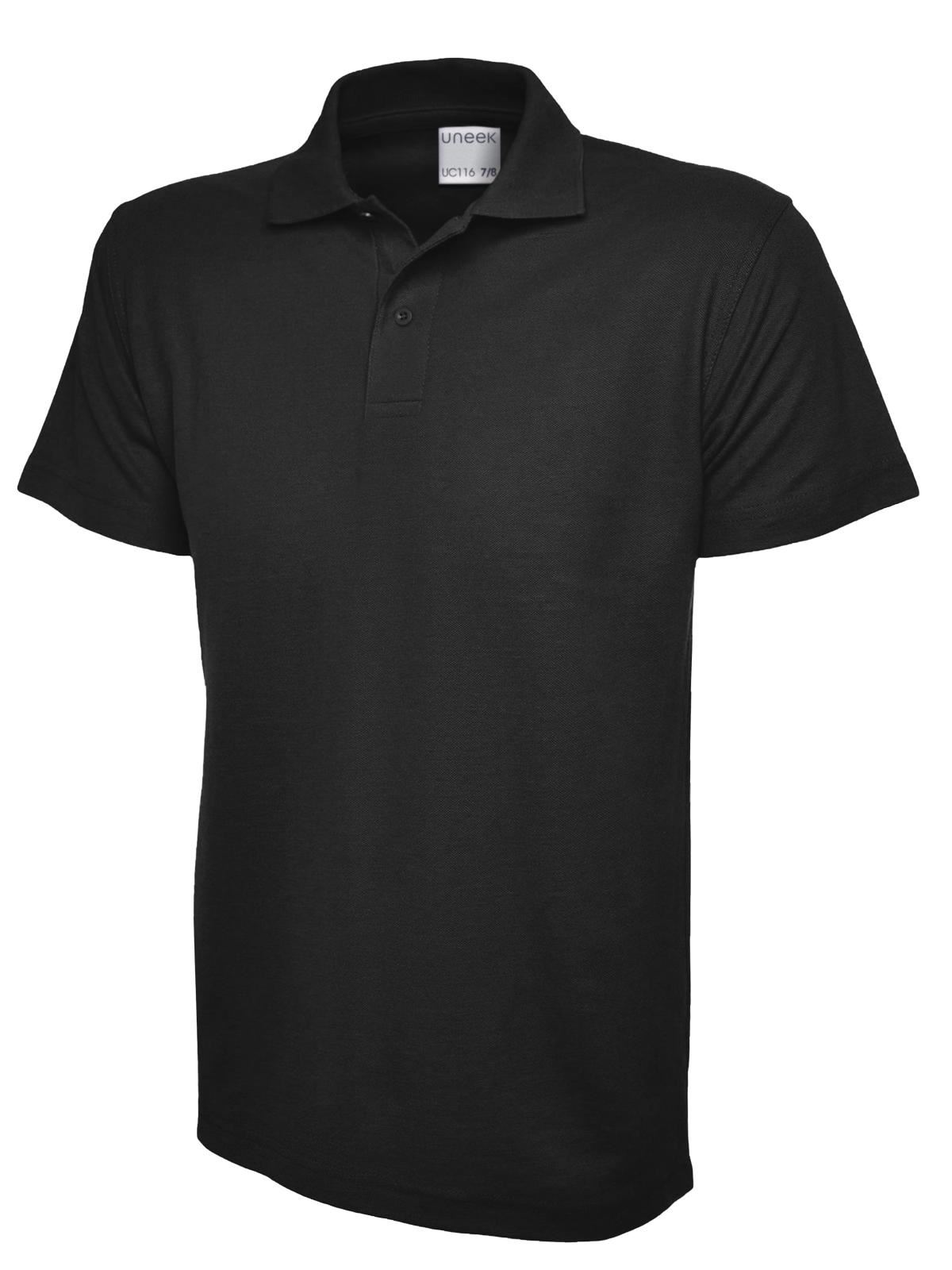 Uneek - Poloshirt Kapas Ultra Uniseks Kanak-Kanak, 100% Ring Spun Combed Cotton