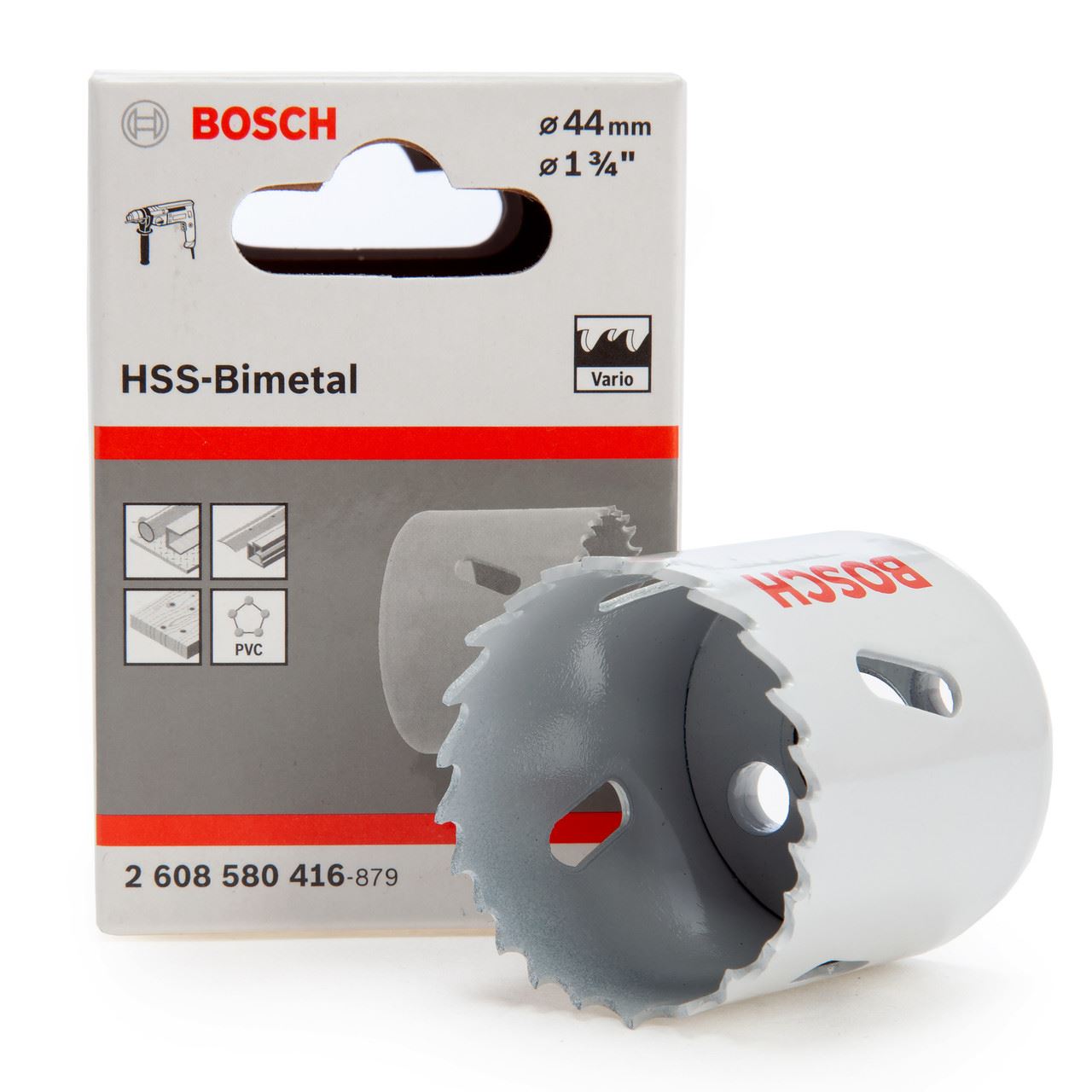Bosch Serra Copo HSS Bi-Metal, Diâmetro 44mm
