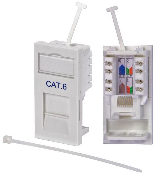 Module Snap-In RJ45 Cat6 HiLo, 25 x 50mm