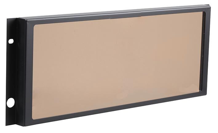 PENN ELCOM לוח אבטחה 19 אינץ' עם חלון, 4U, שחור