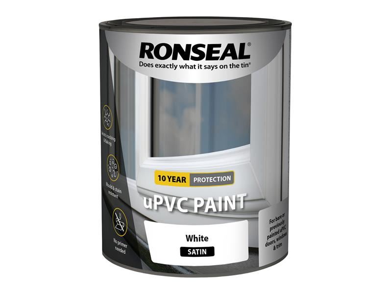 Ronseal - Cat uPVC Putih Satin 750ml