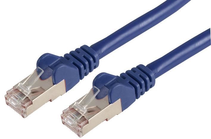PRO SIGNAL - Cat6a LSOH SSTP RJ45 Ethernet-Patchkabel, 0,2m Blau
