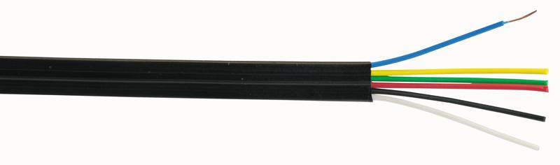 PRO POWER FCC-68 6-Core Telephone & Data Cable, Black, 100m
