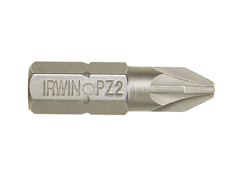 IRWIN - Giotaí Ionsáite Pozidriv PZ2 25mm (Pac 2)