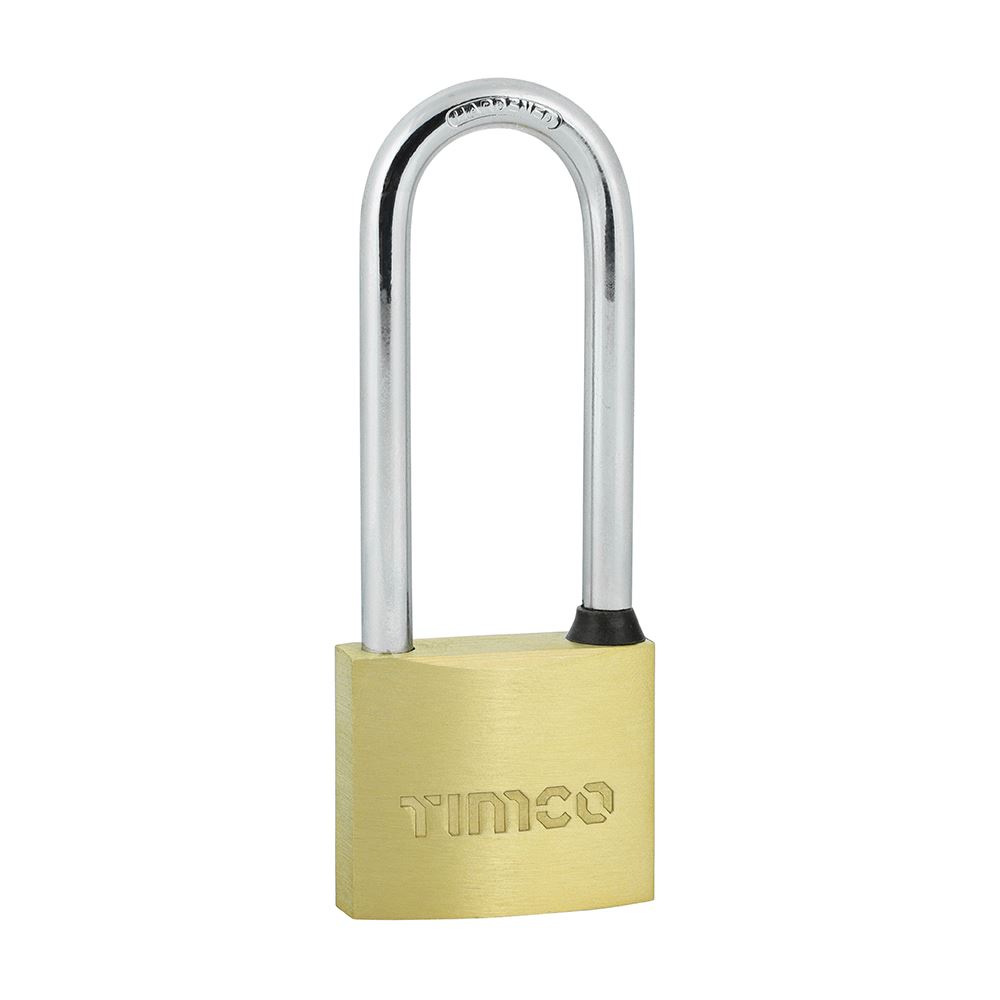 Timco - Kunci Padu Gangsa dengan Shackle Panjang (Saiz 40mm - 1 Unit)