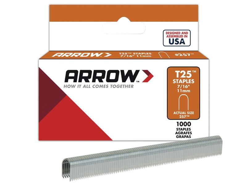 Arrow - Staples T25 Bulat 11mm (7/16in) (Kotak 1000)