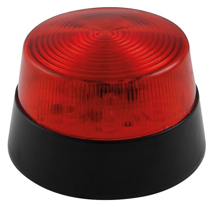 VELLEMAN SA LED Warning Flasher, 12V, Red, 77mm