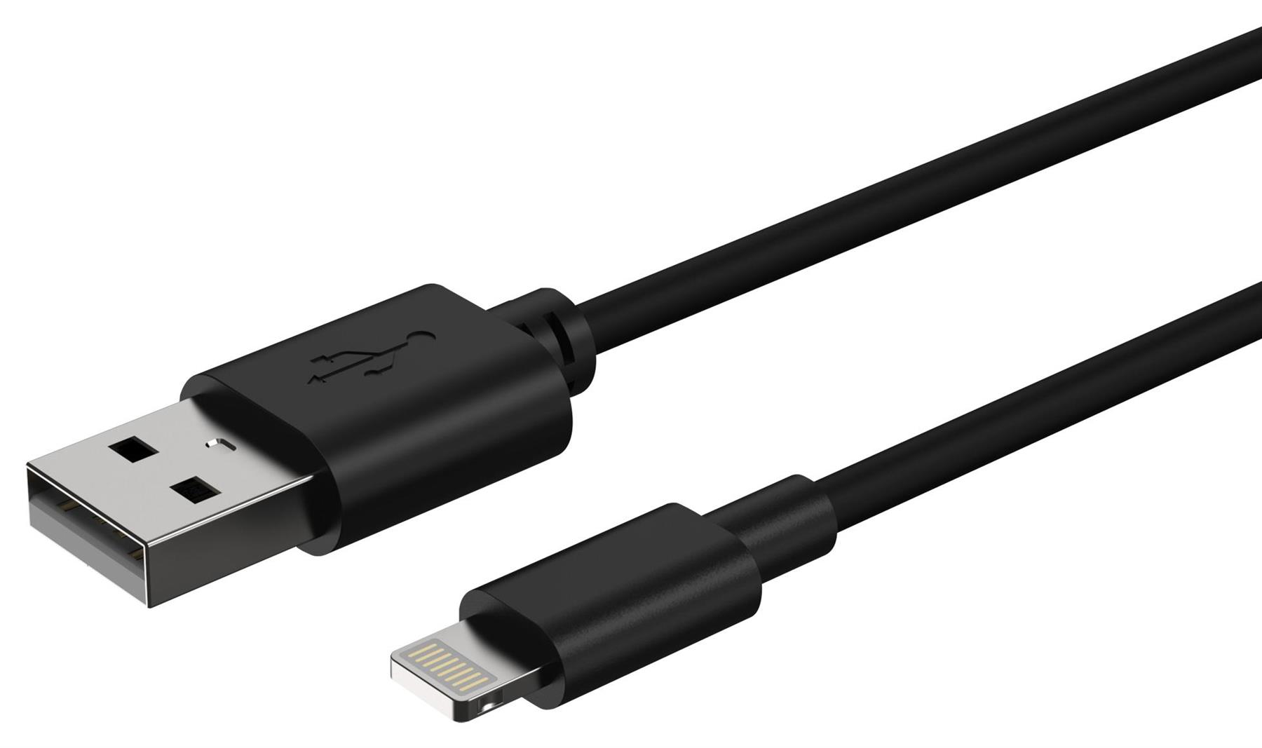 ANSMANN Καλώδιο USB-A σε Lightning, 1m, Μαύρο
