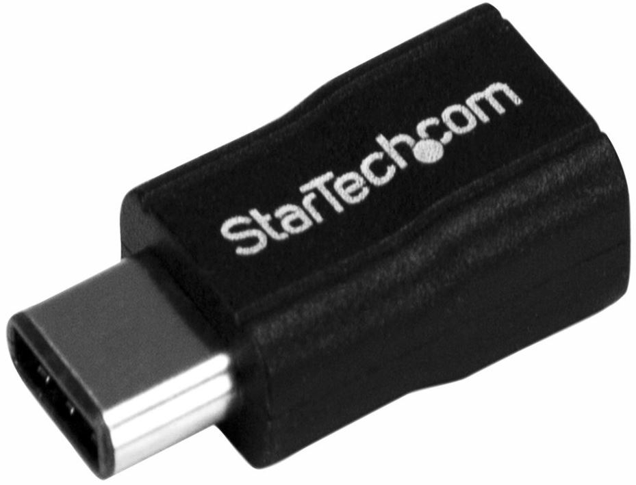 STARTECH T-úsáideáin Den-Chumadóir USB-C Fireann go USB Micro Baineann, USB 2.0