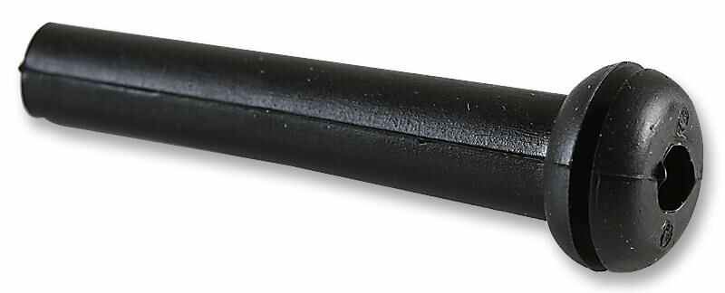 Pro Power Mangas de Arandela para Cables de PVC Negro, 5.1mm, Paquete de 50