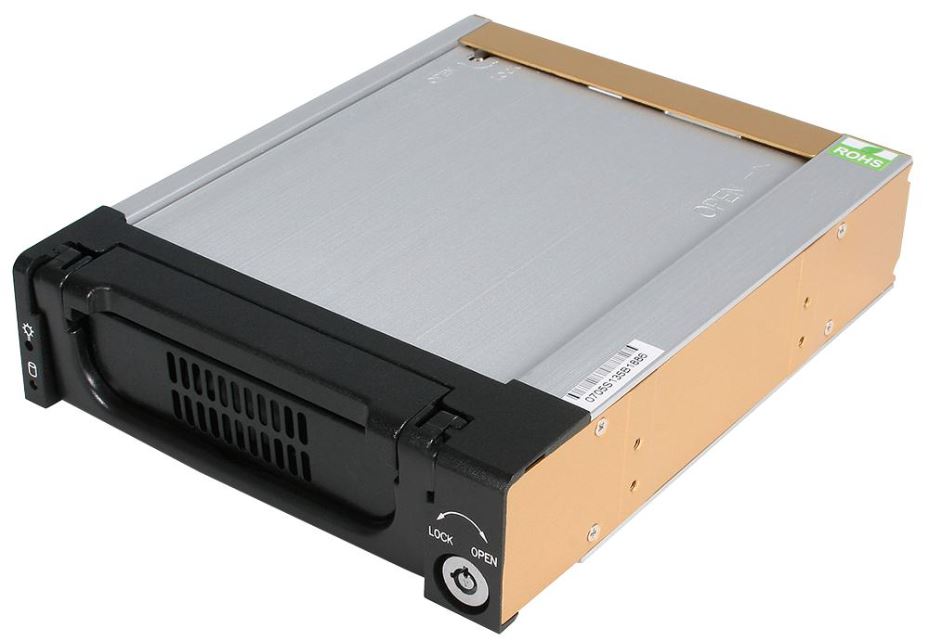 STARTECH 5.25in SATA Θήκη Σκληρού Δίσκου Εξωτερική, Μαύρο Αλουμίνιο