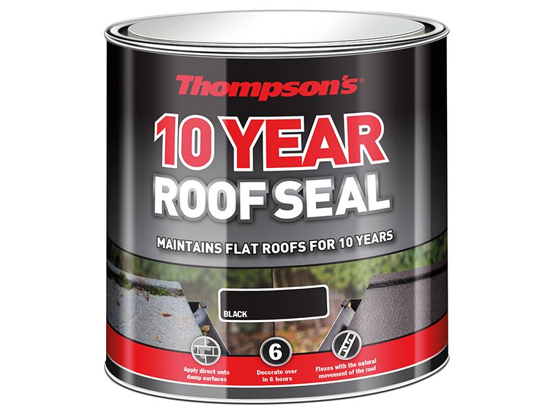 Ronseal Thompson's 10 Year Roof Seal, Black, 1 Litre