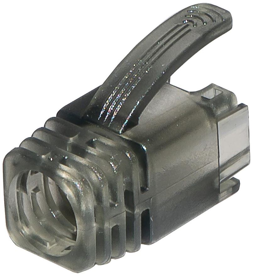 TUK Cat6a RJ45 Boots, Black, 7.5mm Cable, Pack of 100