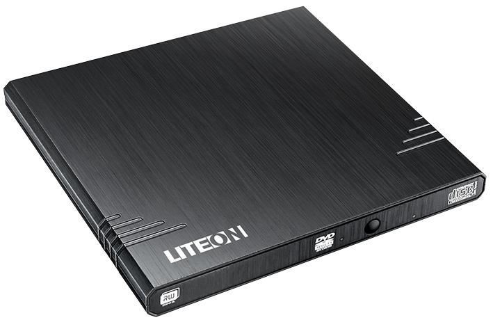 LITE-ON Grabadora de DVD Externa Ultra Slim con Link2TV, Negro